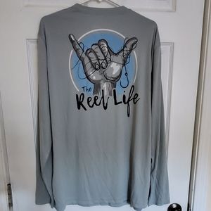Reel Life Men's UV Long Sleeve Shirt Lrg